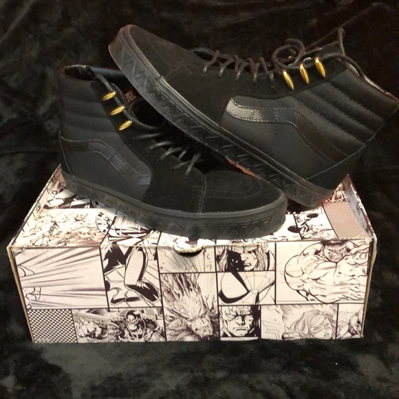 black panther vans size 10